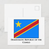 Democratische Republiek Congo Vlag Briefkaart (Voorkant / Achterkant)