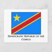 Democratische Republiek Congo Vlag Briefkaart (Voorkant)