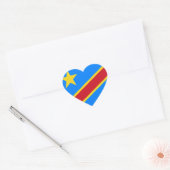 Democratische Republiek Congo Vlag Hart Sticker (Envelop)