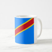 Democratische Republiek Congo Vlag Koffiemok (Voorkant rechts)