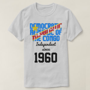 Democratische Republiek Congo Vlag onafhankelijkhe T-shirt