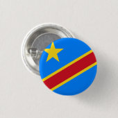 Democratische Republiek Congo Vlag Ronde Button 3,2 Cm (Voorkant /achterkant)