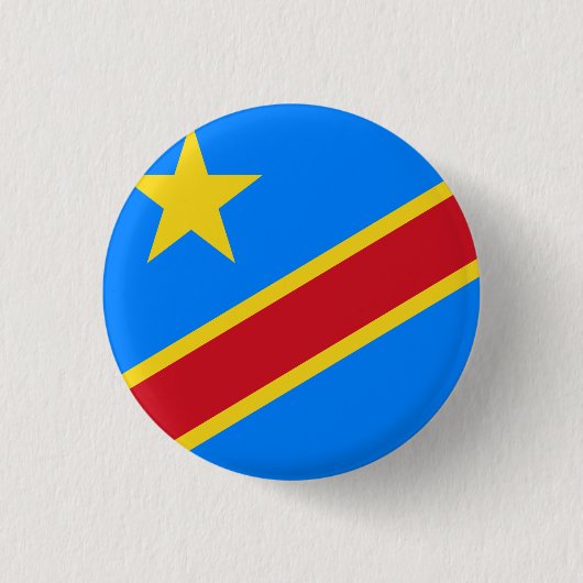 Democratische Republiek Congo Vlag Ronde Button 3,2 Cm (Voorkant)