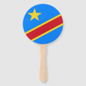 Democratische Republiek Congo vlag Set van fans Handwaaier (Voorkant)