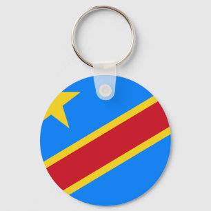 Democratische Republiek Congo Vlag Sleutelhanger
