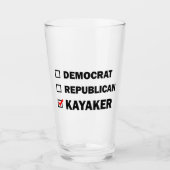 Democratische Republikein Kayaker Glas (Voorkant)
