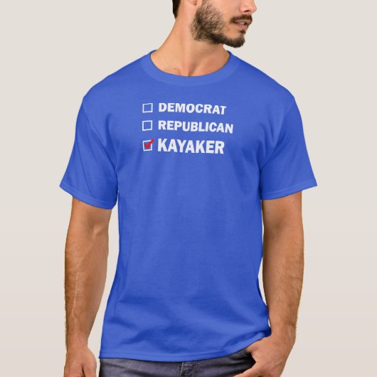 Democratische Republikein Kayaker T-shirt (Voorkant)
