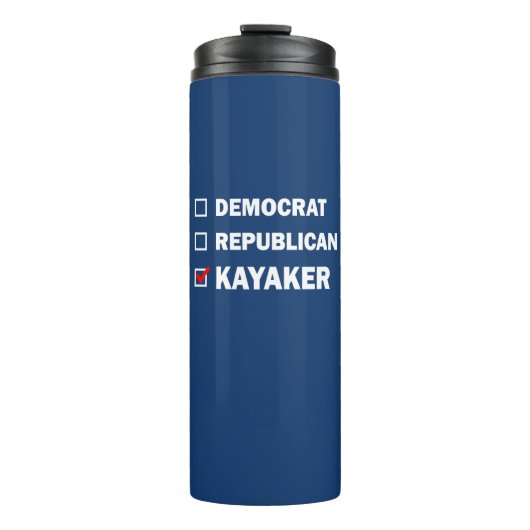 Democratische Republikein Kayaker Thermosbeker (Voorkant)