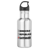 Democratische Republikein Kayaker Waterfles (Voorkant)