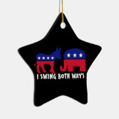 Democratische Republikein Swing Voter Keramisch Ornament (Rechts)