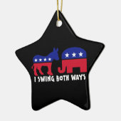 Democratische Republikein Swing Voter Keramisch Ornament (Links)