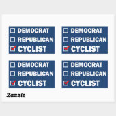 Democratische Republikeinse fietser Rechthoekige Sticker (Vel)