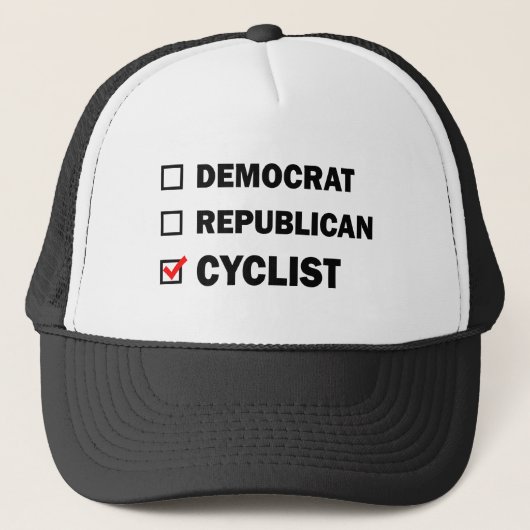 Democratische Republikeinse fietser Trucker Pet (Voorkant)
