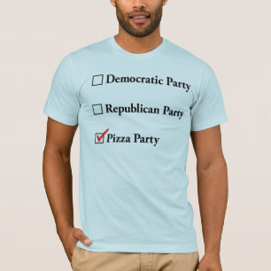 Democratische Republikeinse Pizza Partij T-shirt