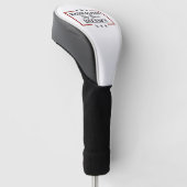 Democratische samenleving geradicaliseerd door bas golfheadcover (Schuin)