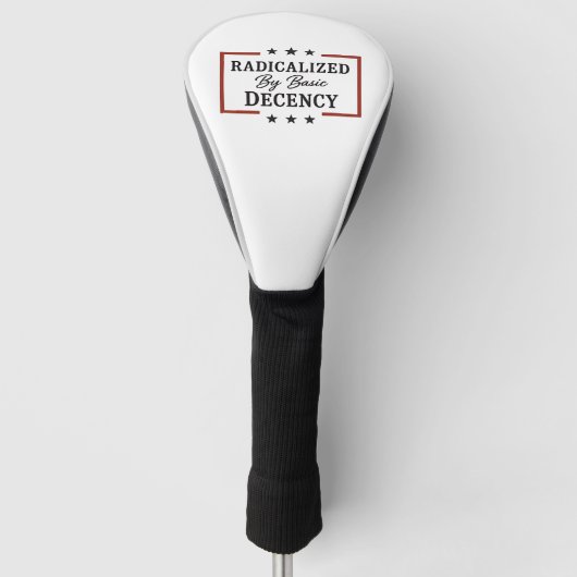 Democratische samenleving geradicaliseerd door bas golfheadcover (Voorkant)