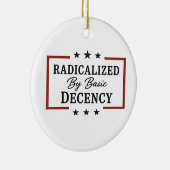 Democratische samenleving geradicaliseerd door bas keramisch ornament (Rechts)