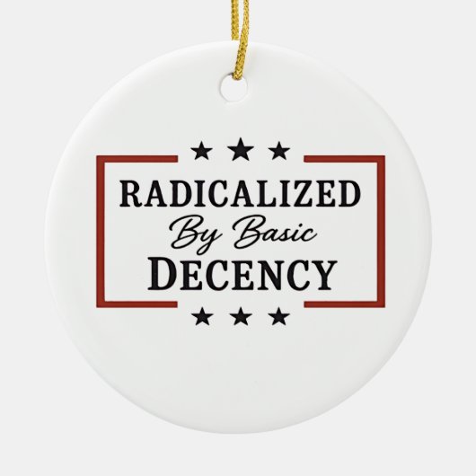 Democratische samenleving geradicaliseerd door bas keramisch ornament (Voorkant)