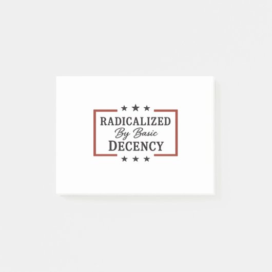 Democratische samenleving geradicaliseerd door bas post-it® notes (Voorkant)