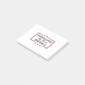 Democratische samenleving geradicaliseerd door bas post-it® notes (Schuin)