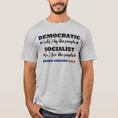 Democratische Socialist Bernie Sanders T-shirt (Voorkant)
