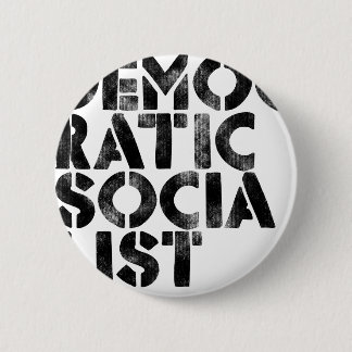 Democratische socialist ronde button 5,7 cm