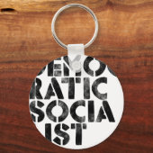 Democratische socialist sleutelhanger (Voorkant)
