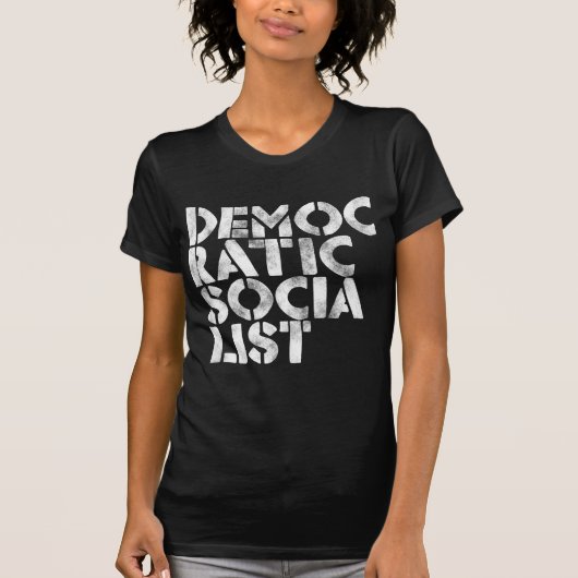 Democratische socialist t-shirt (Voorkant)