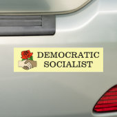Democratische Socialistische Bumpersticker (Op auto)