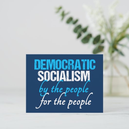 Democratische Socialistische Democratie Definitie  Briefkaart (Staand voorkant)