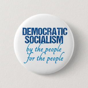 Democratische Socialistische Democratische Sociali Ronde Button 5,7 Cm