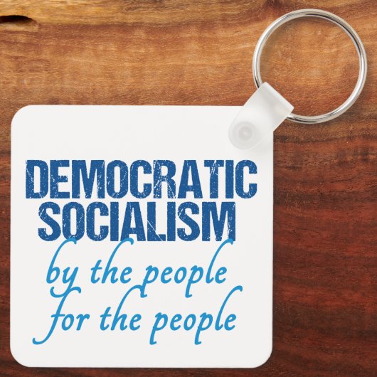 Democratische Socialistische Democratische Sociali Sleutelhanger (Achterkant)