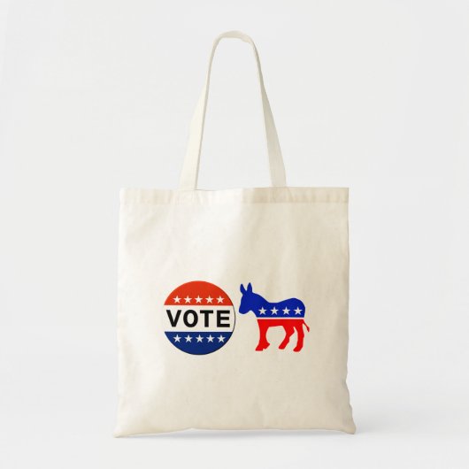 Democratische stemtas tote bag (Voorkant)