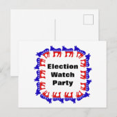 Democratische verkiezingswaarnemingspartij briefkaart (Voorkant / Achterkant)