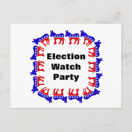 Democratische verkiezingswaarnemingspartij briefkaart