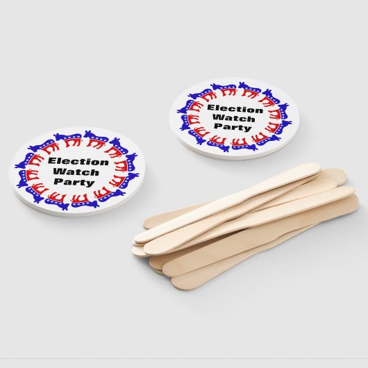 Democratische verkiezingswaarnemingspartij handwaaier (Niet-gemonteerd)