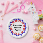 Democratische verkiezingswaarnemingspartij papieren bordje (Feest)