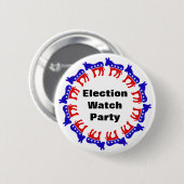 Democratische verkiezingswaarnemingspartij ronde button 5,7 cm (Voorkant /achterkant)