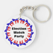 Democratische verkiezingswaarnemingspartij sleutelhanger (Achterkant)