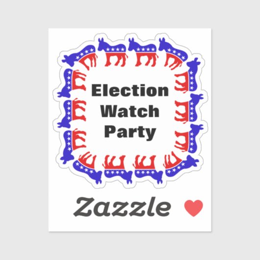 Democratische verkiezingswaarnemingspartij sticker (Vel)