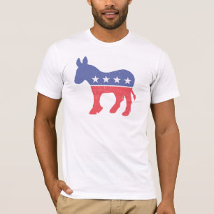 Democratische vintage t-shirt
