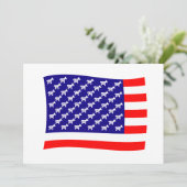 Democratische vlag met sterren en strepen (Staand voorkant)