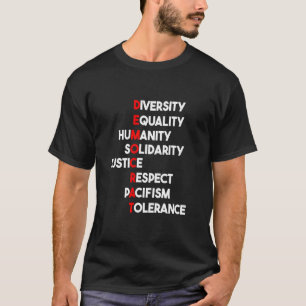 Democratische waarden - Democratische termen - Dem T-shirt