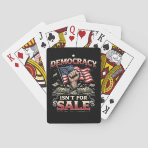 Democratische Waarden Niet Te Koop Pokerkaarten