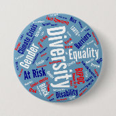 Democratische woorden Button (Voorkant)