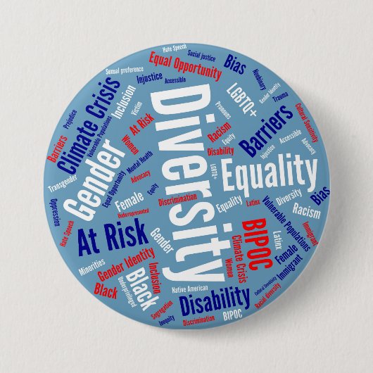 Democratische woorden Button (Voorkant)