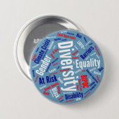 Democratische woorden Button (Voorkant /achterkant)