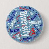 Democratische woorden Button (Voorkant)