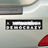 Democrazy Bumpersticker (Op auto)
