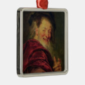 Democritus 1692 metalen ornament (Rechts)